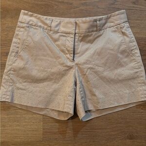 White House Black Market Biscotti Embellished Shorts — Small